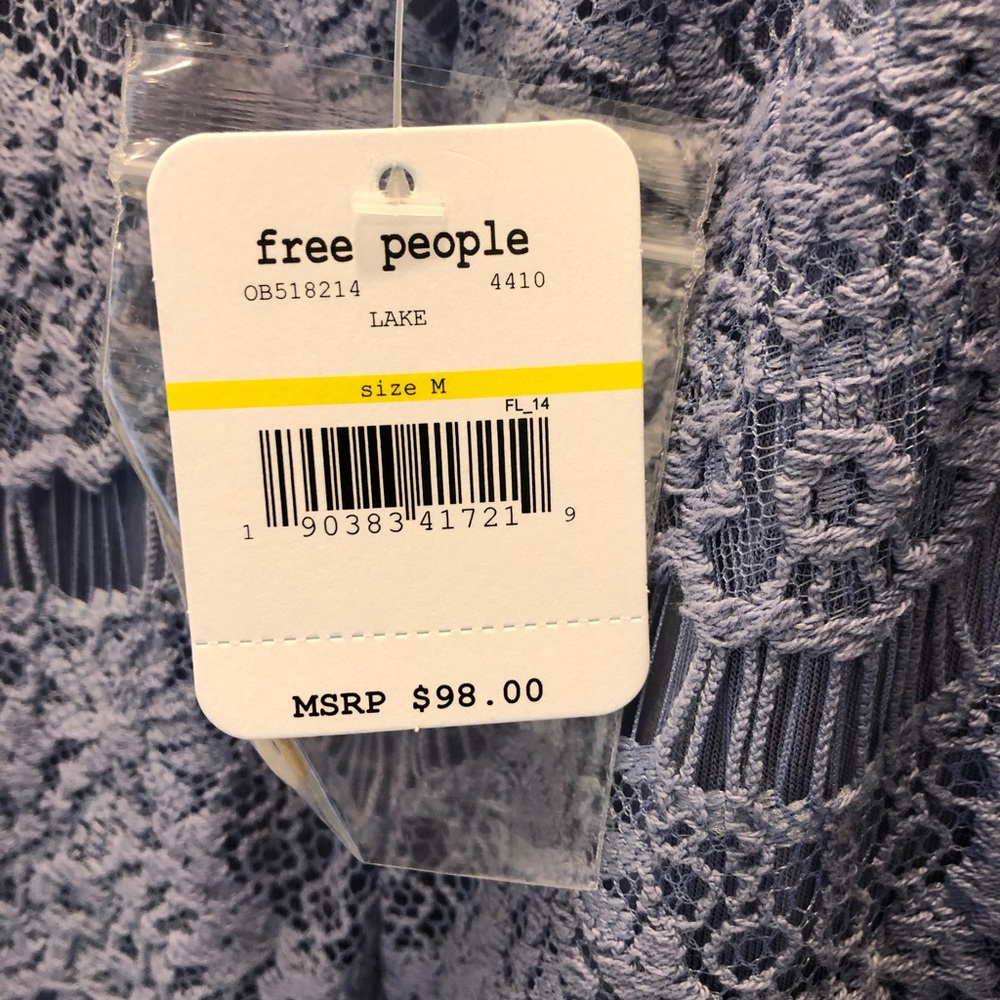 Free People Daydream Open Back Lace Dress Size M - Picture 6 of 6
